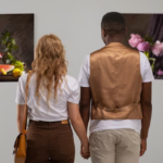 Couple Viewing Paintings